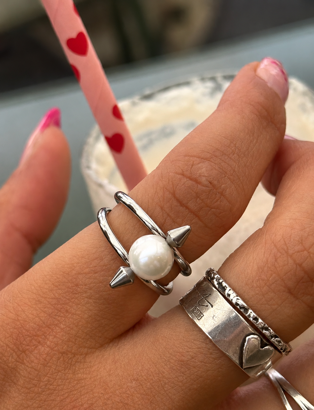 REBEL PEARL RING